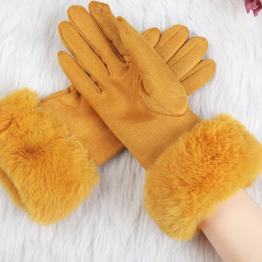 VeluLuxe Faux Fur Winter Gloves