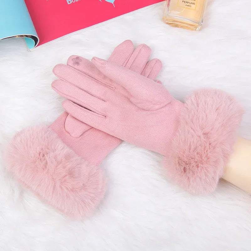 VeluLuxe Faux Fur Winter Gloves