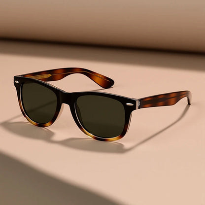 Vintage Square Sunglasses with Polarized Lenses