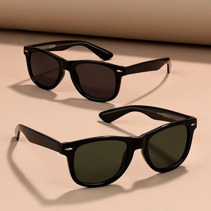 Vintage Square Sunglasses with Polarized Lenses