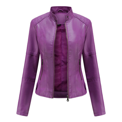 Lillian | Women's Collarless Biker Jacket