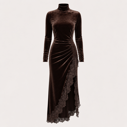 Elegant Velvet Maxi Dress For Women