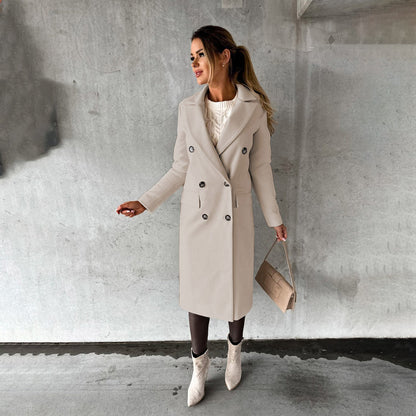 Women's Tailored Double-Breasted Coat