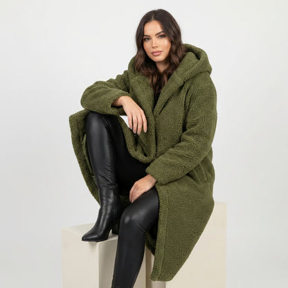 Emma | Women's Long Teddy Fleece-Lined Coat