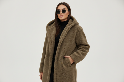 Emma | Women's Long Teddy Fleece-Lined Coat