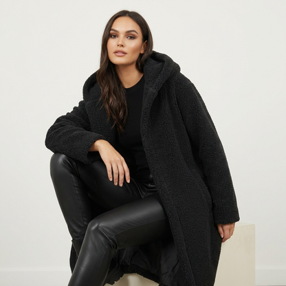 Emma | Women's Long Teddy Fleece-Lined Coat