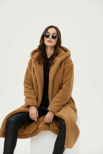 Emma | Women's Long Teddy Fleece-Lined Coat
