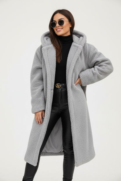Emma | Women's Long Teddy Fleece-Lined Coat