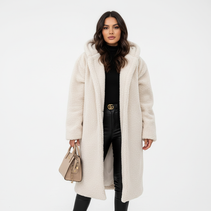 Emma | Women's Long Teddy Fleece-Lined Coat