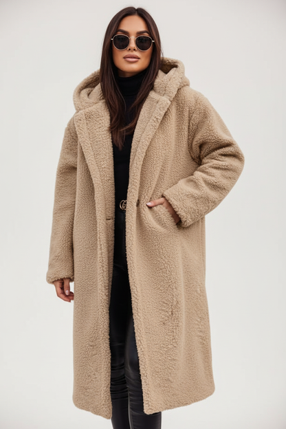 Emma | Women's Long Teddy Fleece-Lined Coat
