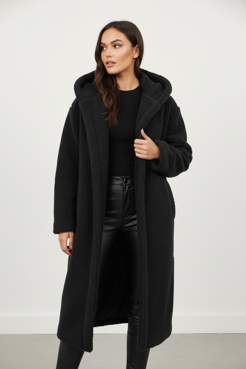 Emma | Women's Long Teddy Fleece-Lined Coat