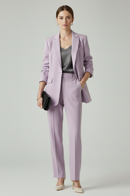 Harlow | Women's Blazer and Straight-Leg Trouser Set