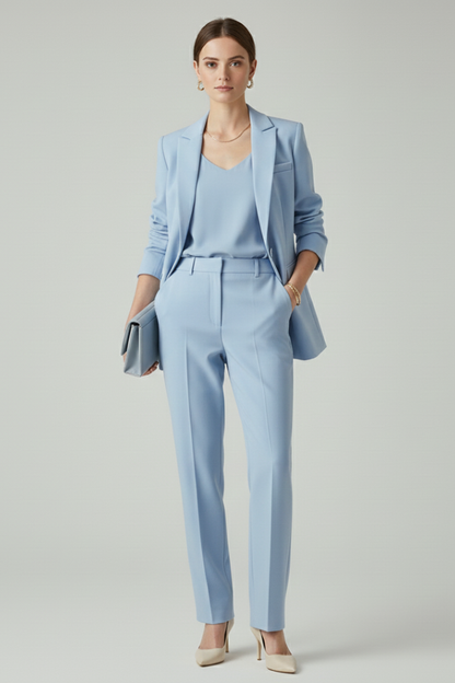 Harlow | Women's Blazer and Straight-Leg Trouser Set