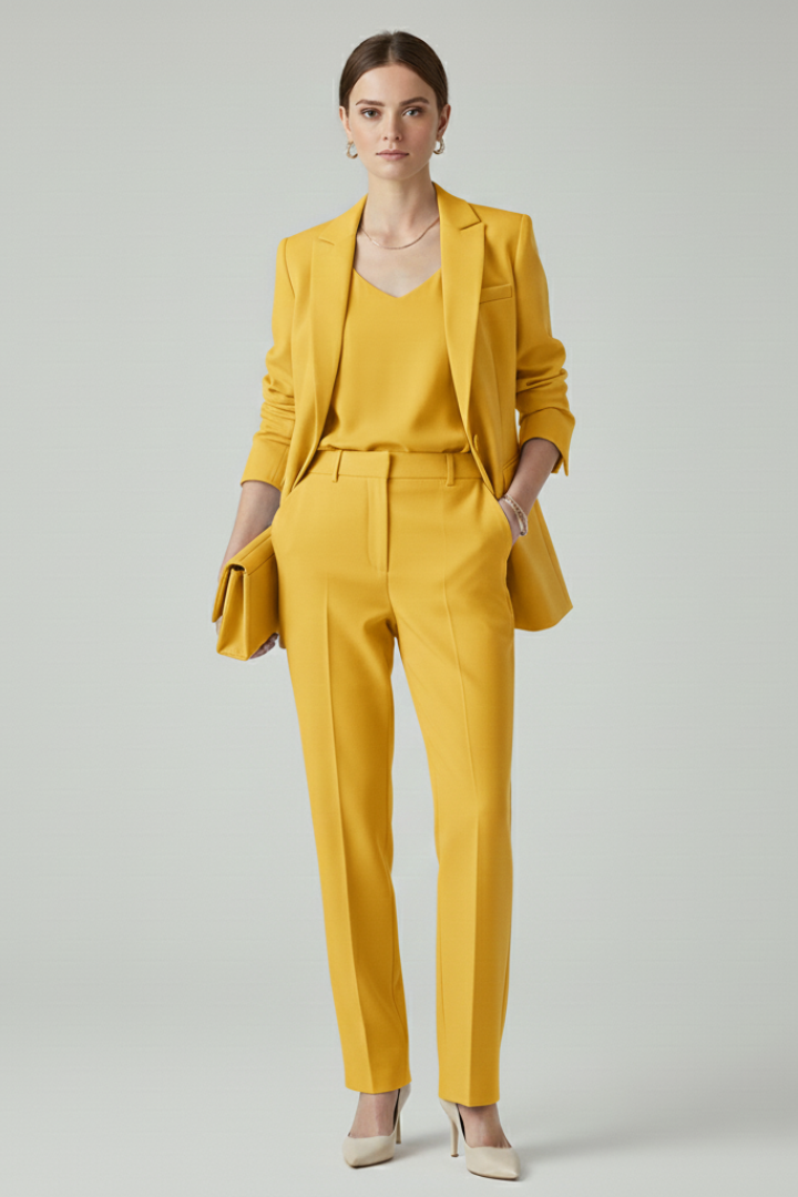 Harlow | Women's Blazer and Straight-Leg Trouser Set