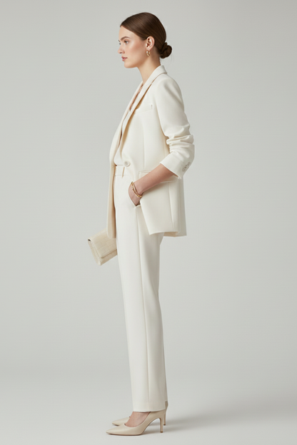 Harlow | Women's Blazer and Straight-Leg Trouser Set