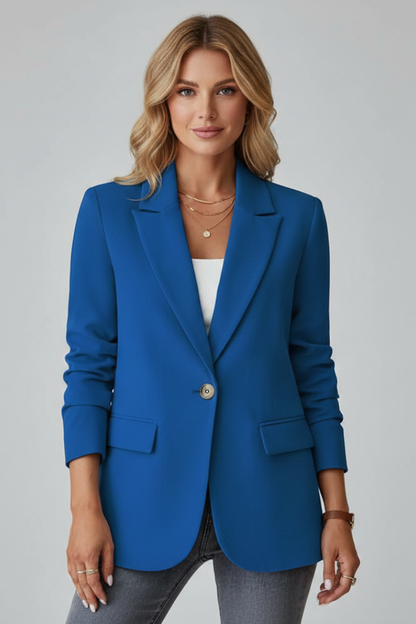 Evie | Women's Single Button Notch Lapel Blazer