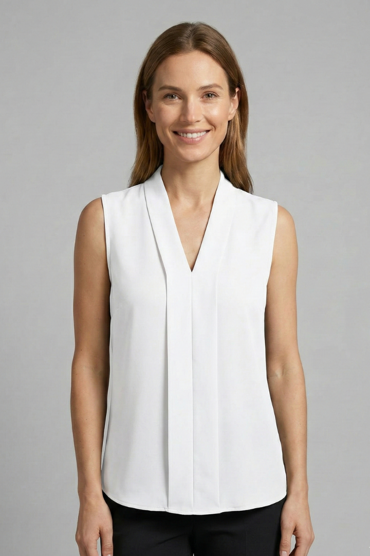 Blythe | Women's V-Neck Sleeveless Blouse