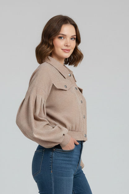 Reva | Women's Cropped Zip Closure Jacket
