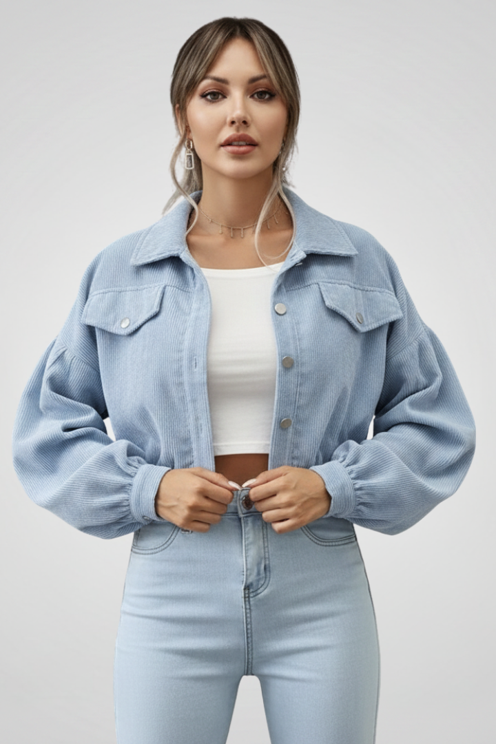 Reva | Women's Cropped Zip Closure Jacket