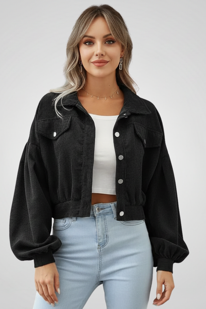 Reva | Women's Cropped Zip Closure Jacket