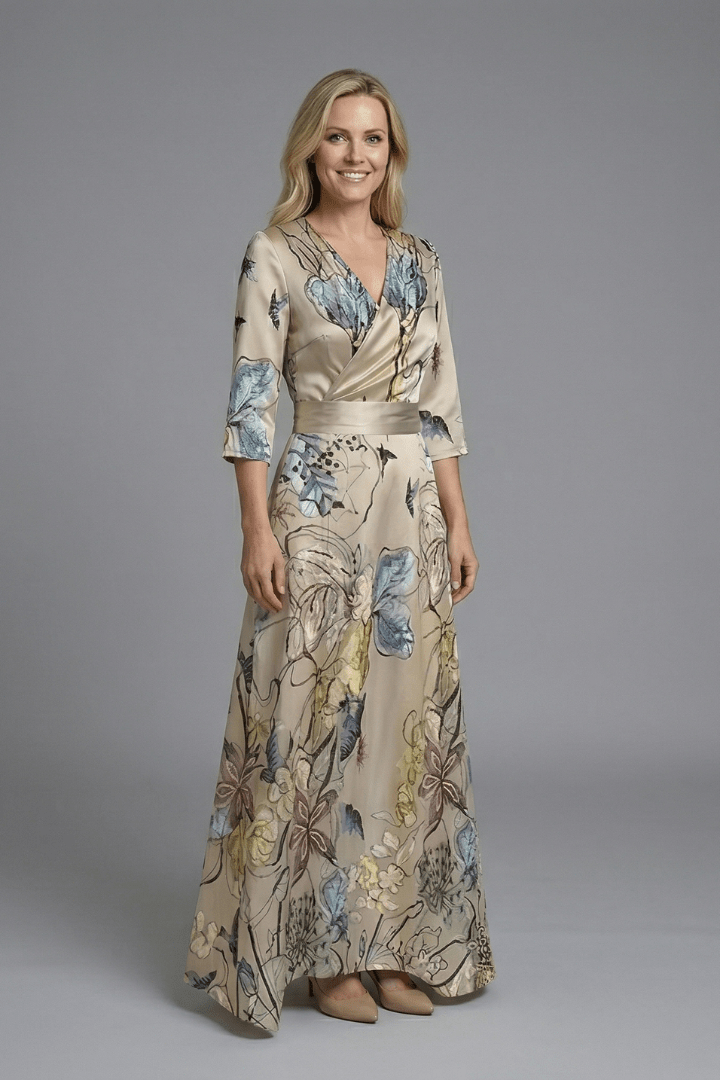 Grace | Floral Wrap Maxi Dress Women