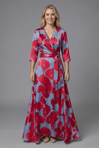 Grace | Floral Wrap Maxi Dress Women