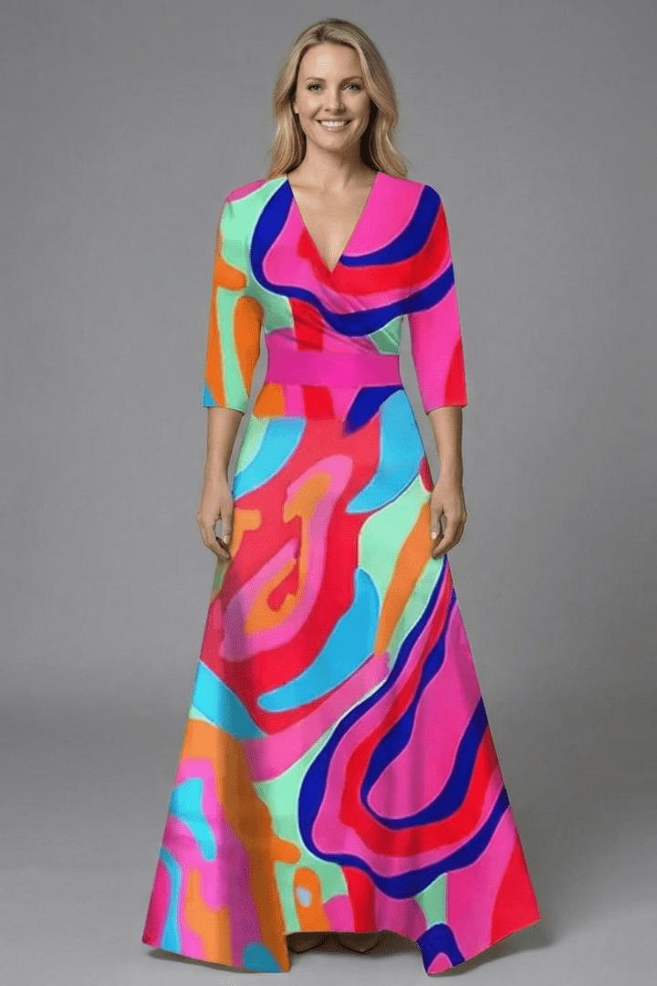 Grace | Floral Wrap Maxi Dress Women