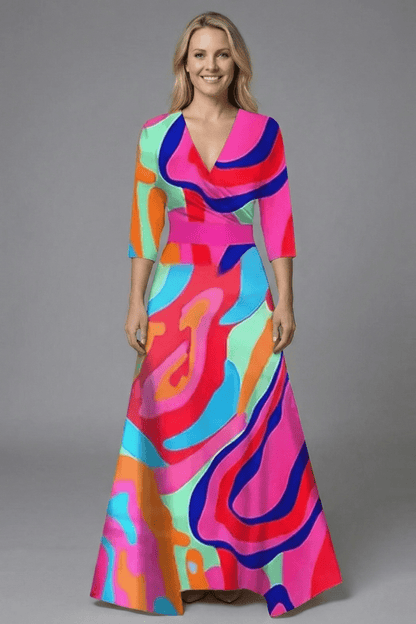 Grace | Floral Wrap Maxi Dress Women