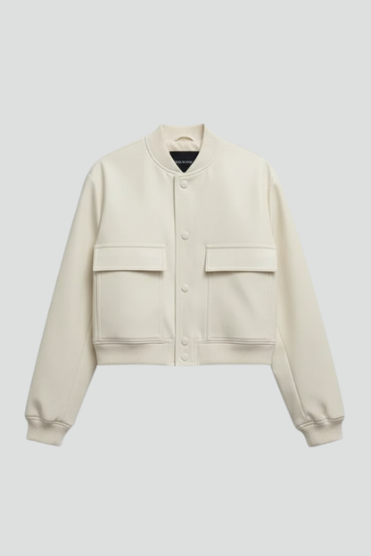 Elara | Women's Button Closure Elasticated Hem Jacket