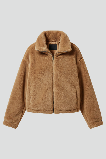 Corra | Women's Zip Front Textured Surface Jacket