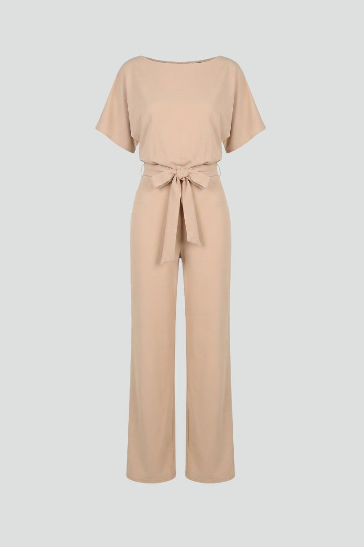 Petra | Women's Wide Leg Belted Jumpsuit