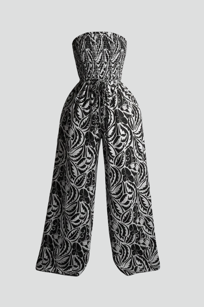 Brea | Women's Strapless Printed Jumpsuit