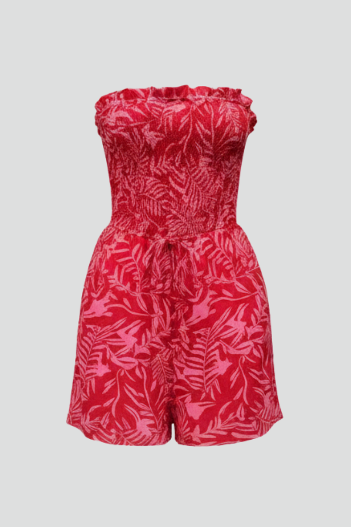 Brea | Women's Strapless Printed Jumpsuit