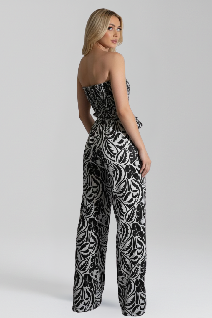 Brea | Women's Strapless Printed Jumpsuit