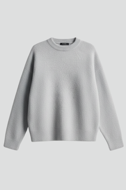 Mila | Women's Dropped Shoulder Round Neck Knit Sweater