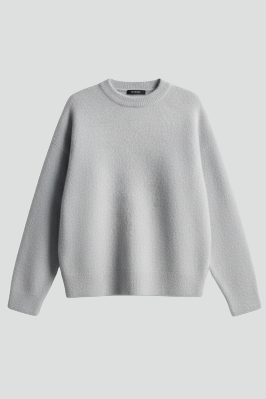 Mila | Women's Dropped Shoulder Round Neck Knit Sweater