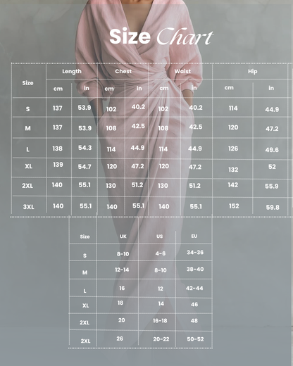 Una | Linen Wrap Drape Evening Maxi Dress