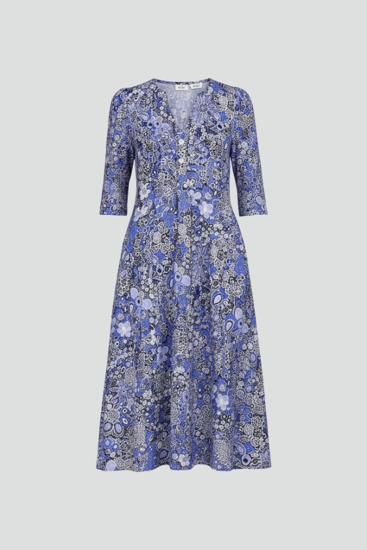 Amelia | Floral V-Neck Midi Dress Women