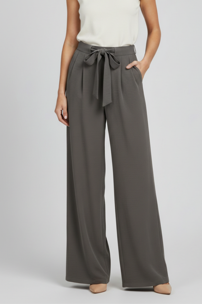 Paloma | Women's Drawstring Waist Wide Leg Palazzo Trousers