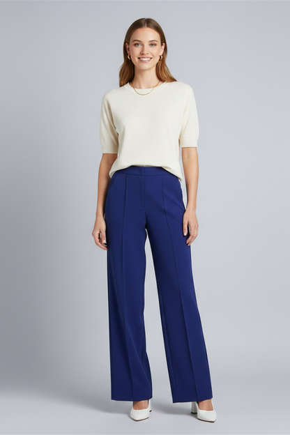 Lyric | Women's High Waist Pleated Palazzo Trousers