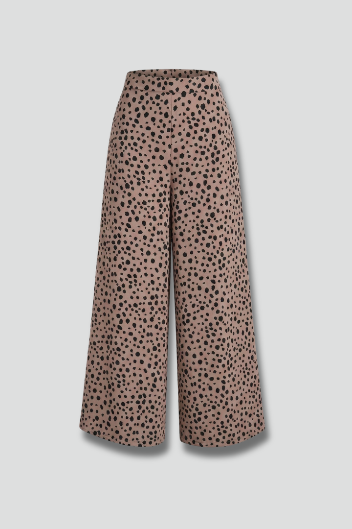 Dot | Women's High Waist Polka Dot Palazzo Trousers