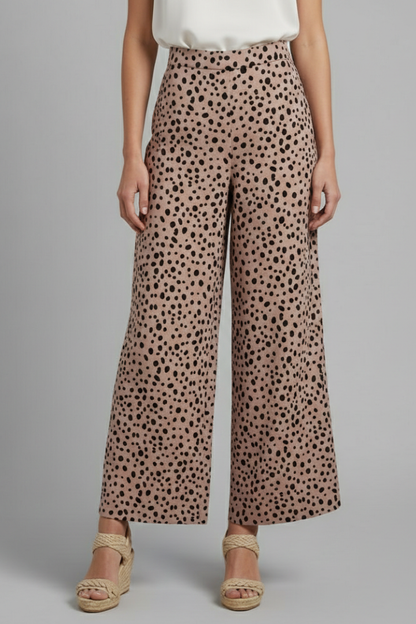 Dot | Women's High Waist Polka Dot Palazzo Trousers