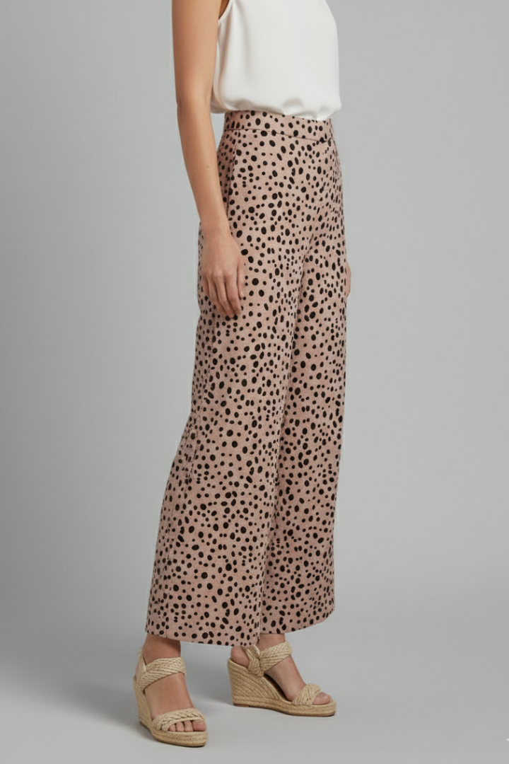 Dot | Women's High Waist Polka Dot Palazzo Trousers