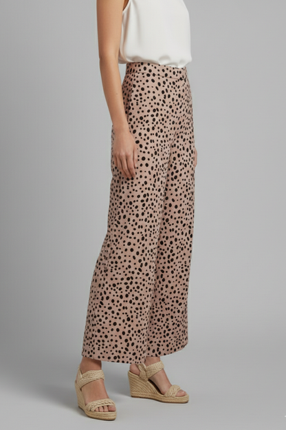 Dot | Women's High Waist Polka Dot Palazzo Trousers