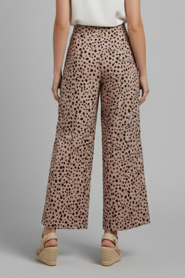 Dot | Women's High Waist Polka Dot Palazzo Trousers