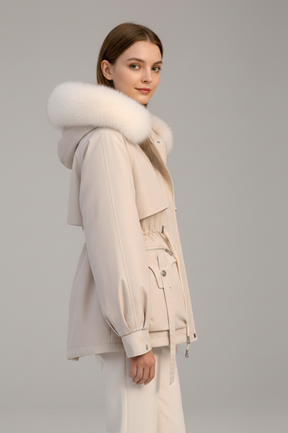 Sloane | Women's Hooded Drawcord Parka Jacket