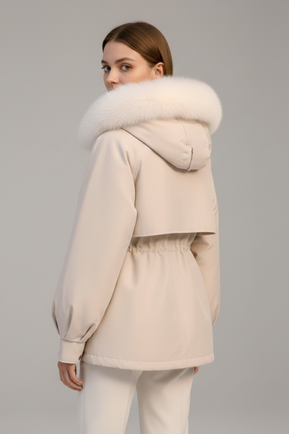 Sloane | Women's Hooded Drawcord Parka Jacket