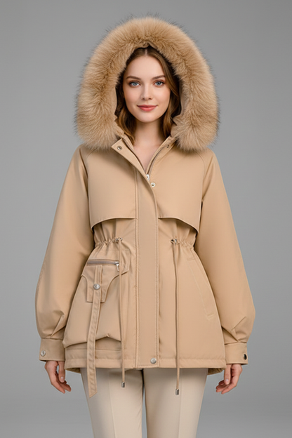 Sloane | Women's Hooded Drawcord Parka Jacket