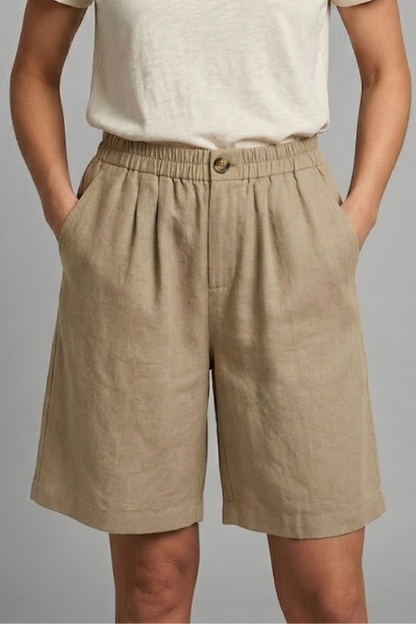 Remy | Women's Elastic Waist Drawstring Side Pocket Shorts