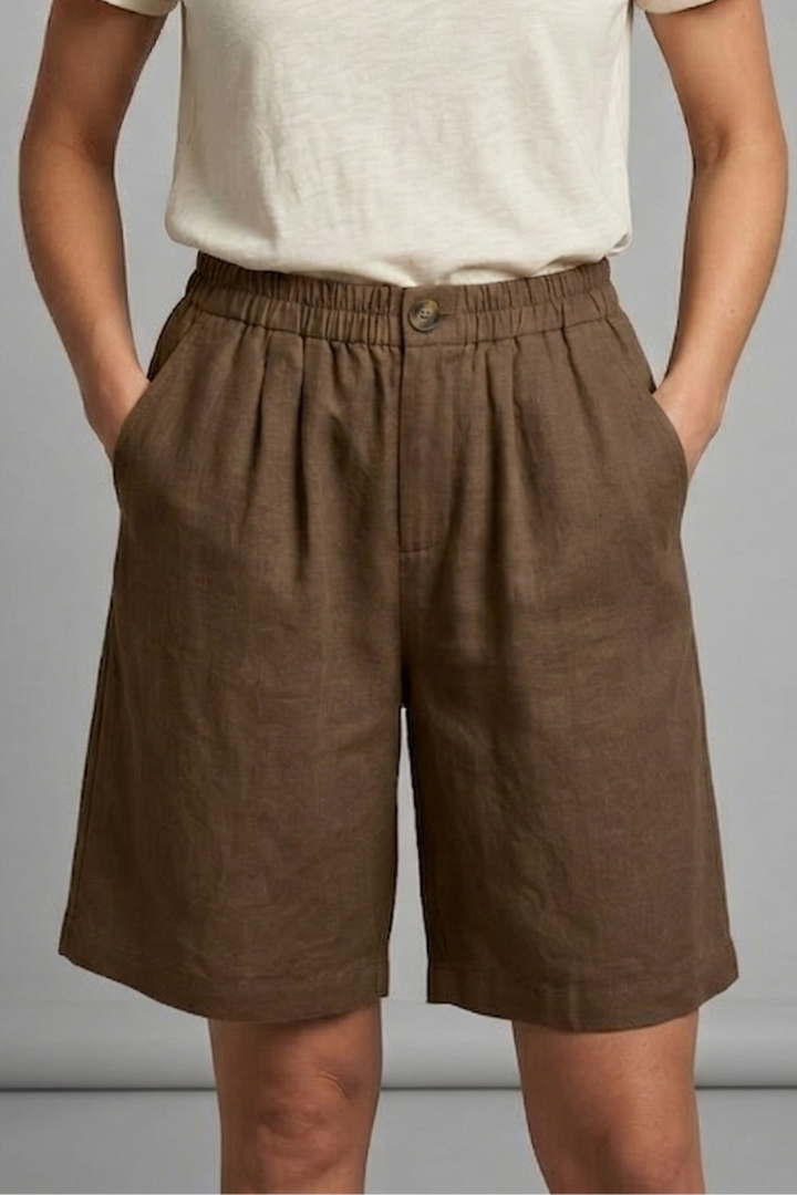 Remy | Women's Elastic Waist Drawstring Side Pocket Shorts